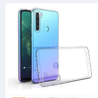 Transparent Back Cover For Mi Redmi Note 8
