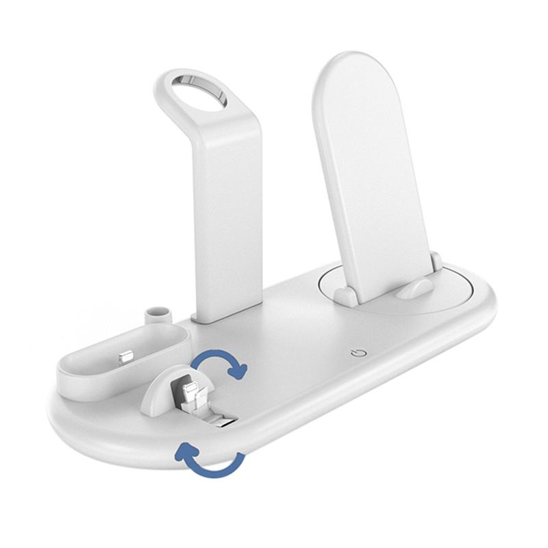 7-In-1 Portable Wireless Charging Multi-Function Wireless Charging Stand Wireless Earphone All-Round Charging Base