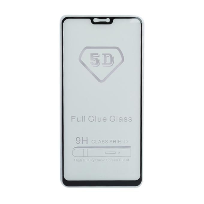 5D 9H Tempered Glass Screen Protector For Oppo F7 - Black