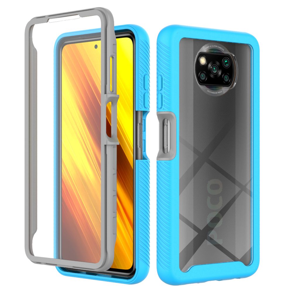 For Xiaomi Poco X3 NFC Shockproof Anti-slip Rugged Bumper 360° Full-body Protection Case Cover