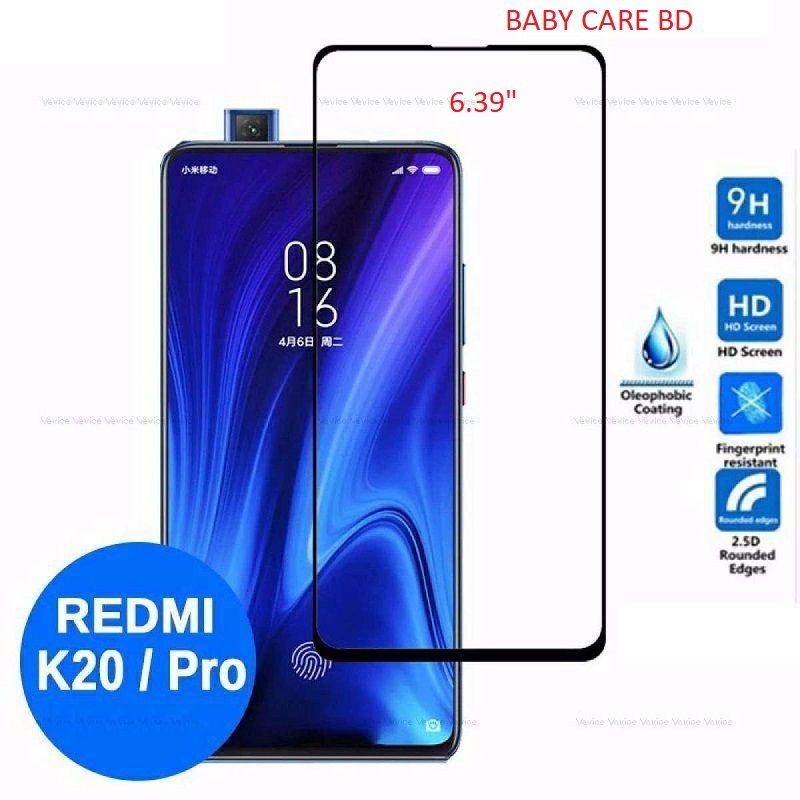 For Redmi K20 Pro / K20 /Mi 9T/9T pro  (6.39") - Rinbo HD 9D 9H Tempered Glass Screen Protector