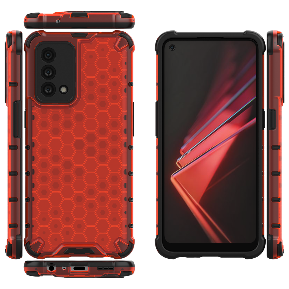Honeycomb Airbag Shockproof Case For OPPO K9 Hybrid TPU PC Transparent Armor cover
