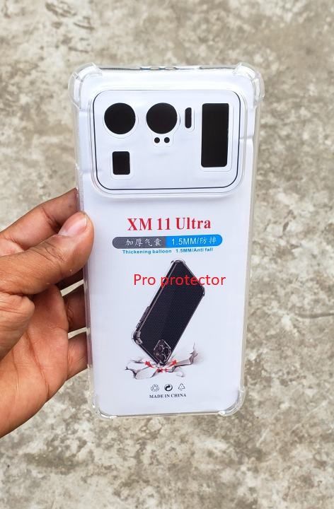 For Xiaomi Mi 11 Ultra Premium TPU Ultra- Transparent Flexible Protective Mobile Phone Back Cover  Make a Fashion Statement along with protection to your lovely gadget with this Back Case. This Case gives you complete protection from dents and drops in ca