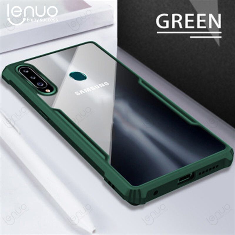 Lenuo Casing For Samsung Galaxy A20s Phone Case Shockproof Transparent Bumper Airbag Phone Cover Case