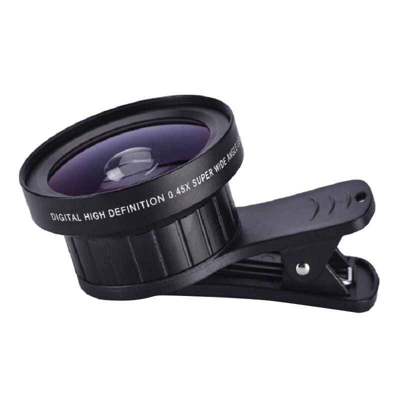 2In1 Lens 0.45X Wide Angle+12.5X Macro Lens Professional HD Phone Camera Lens for Smartphone