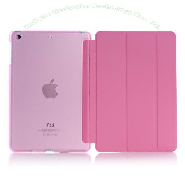 Smart Cover For iPad Mini4 5 6 Ultra Slim PU Leather Case + PC translucent back case for Apple ipad mini 6 5 4 3 2 IM401