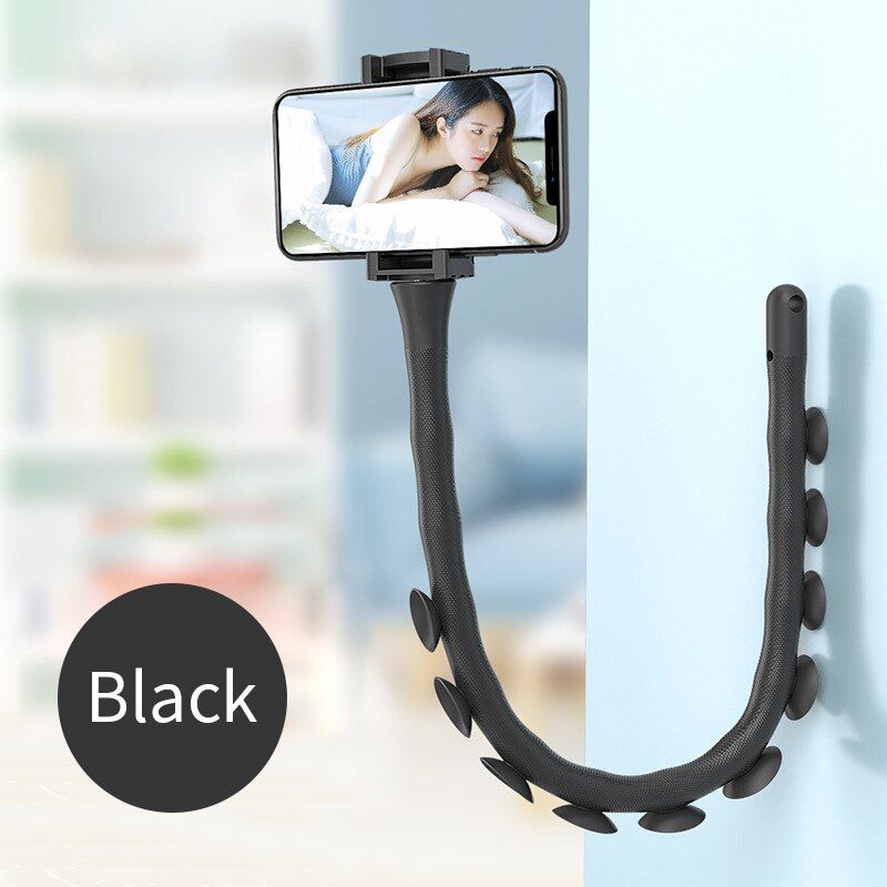 Universal Lazy Holder Arm Flexible Mobile Phone Holder Suction Cup Stand Wall Desk Stents Caterpillars Bracket For Phone