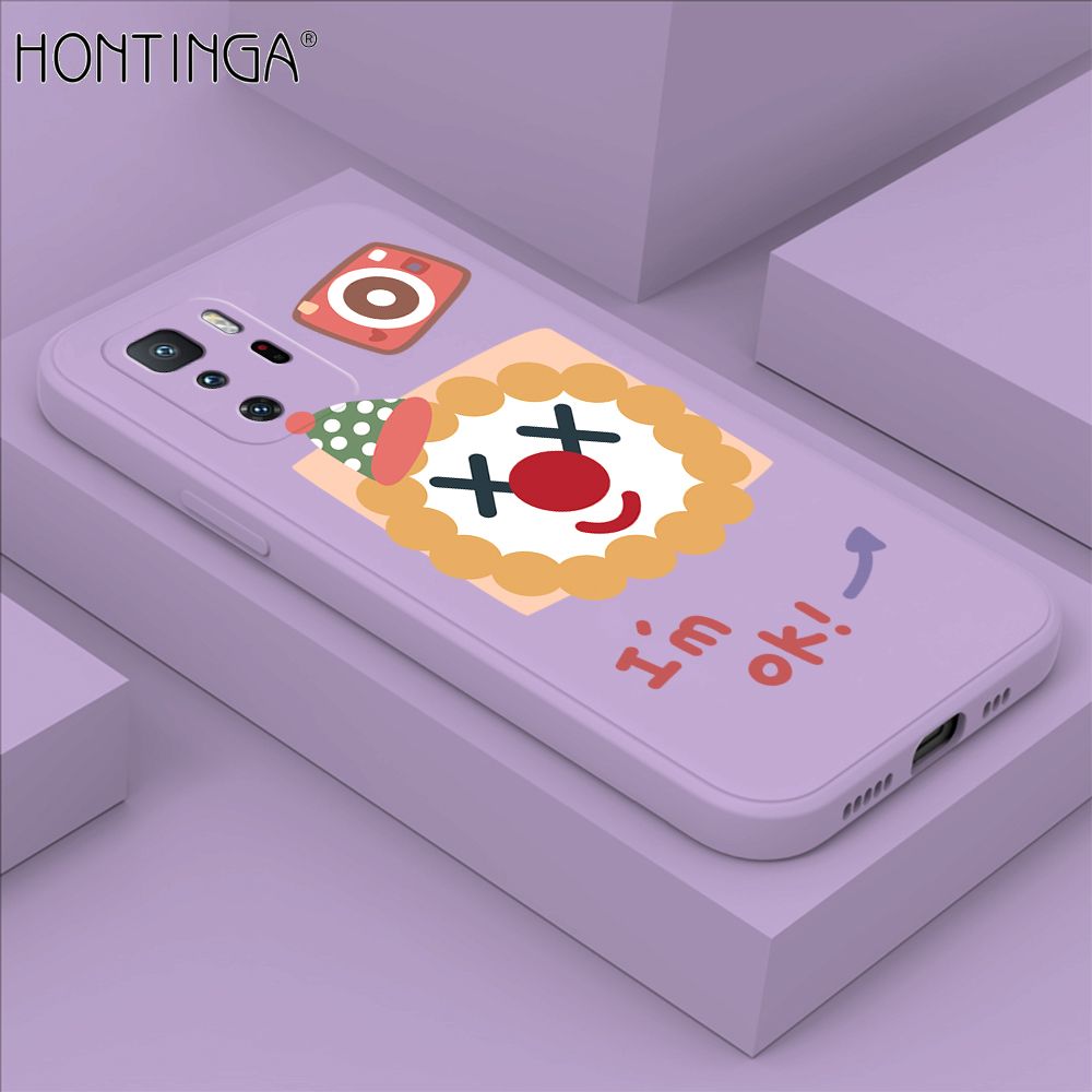 Hontinga for Xiaomi Poco X3 GT Case New Cartoon Joker Phone Case Phone Case Soft Square Edge Silicone Cases Full Lens Cover Shockproof Protection Cover