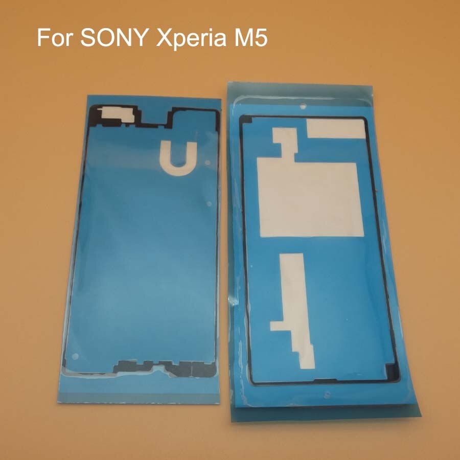 20sets=40pc Front LCD Display Screen + Back Cover Waterproof Adhesive Tape Sticker For SONY Xperia M5 M5Dual E5603 E5606 E5653