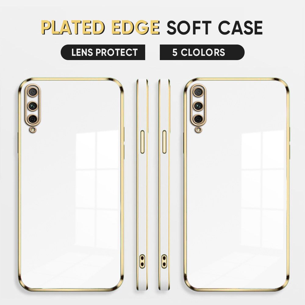 Luxury 6D Plating Case for Honor 9X Pro Soft Silicone Square Frame Back Cover Shiny Bling Phone Cases
