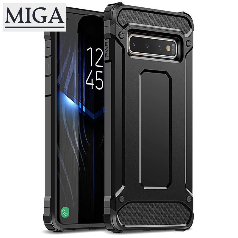 Phone Case for Samsung Galaxy S5 S7 Edge S8 S9 S10 Plus Lite S10e S20 Plus Ultra Note 8 Note 9 Rugged Hybrid Hard PC + Soft Silicone Dual Protection Slim Armor Case Shockproof Bumper Black Cover
