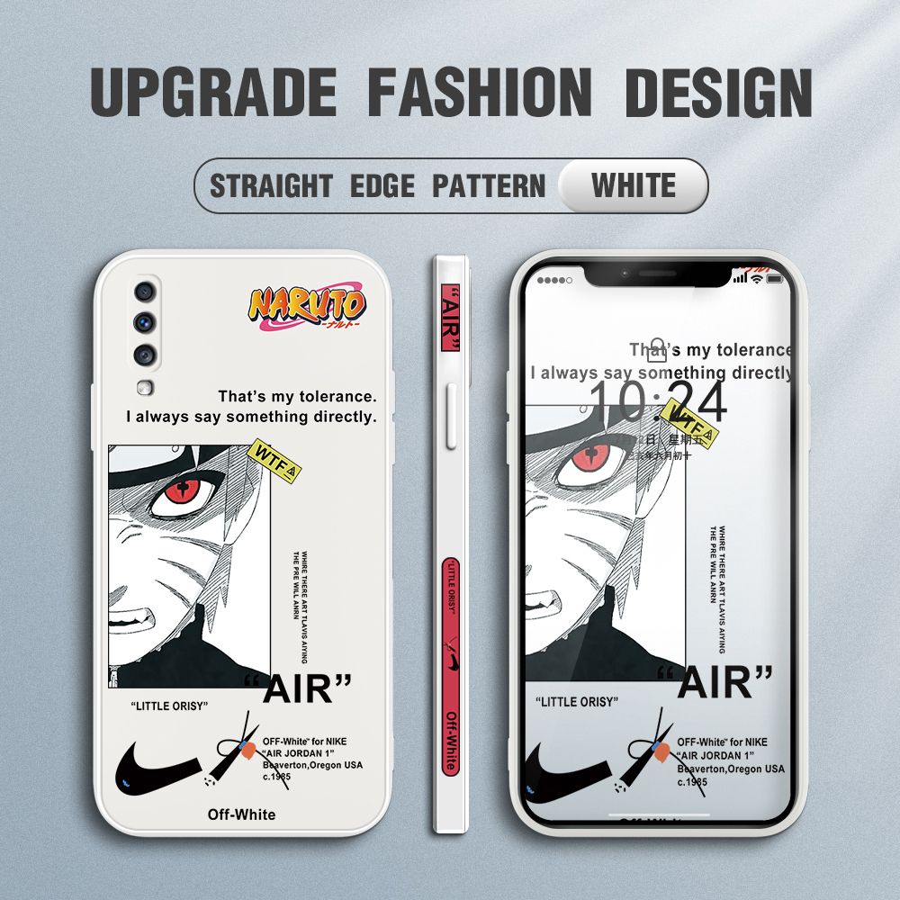 FHKL for Samsung Galaxy A70 Back Cover Red Eye Naruto Side design Soft Case Multicolor Liquid Silicone Phone Cases