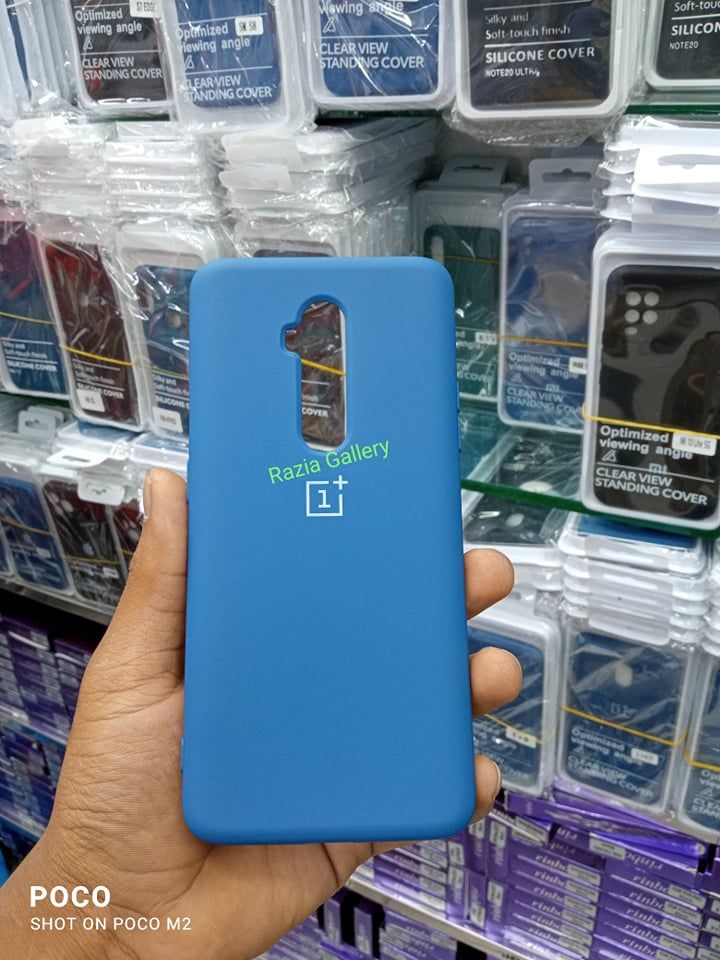 For OnePlus 7T Pro High Quality Rubber Liquid Soft Silicone Back Case