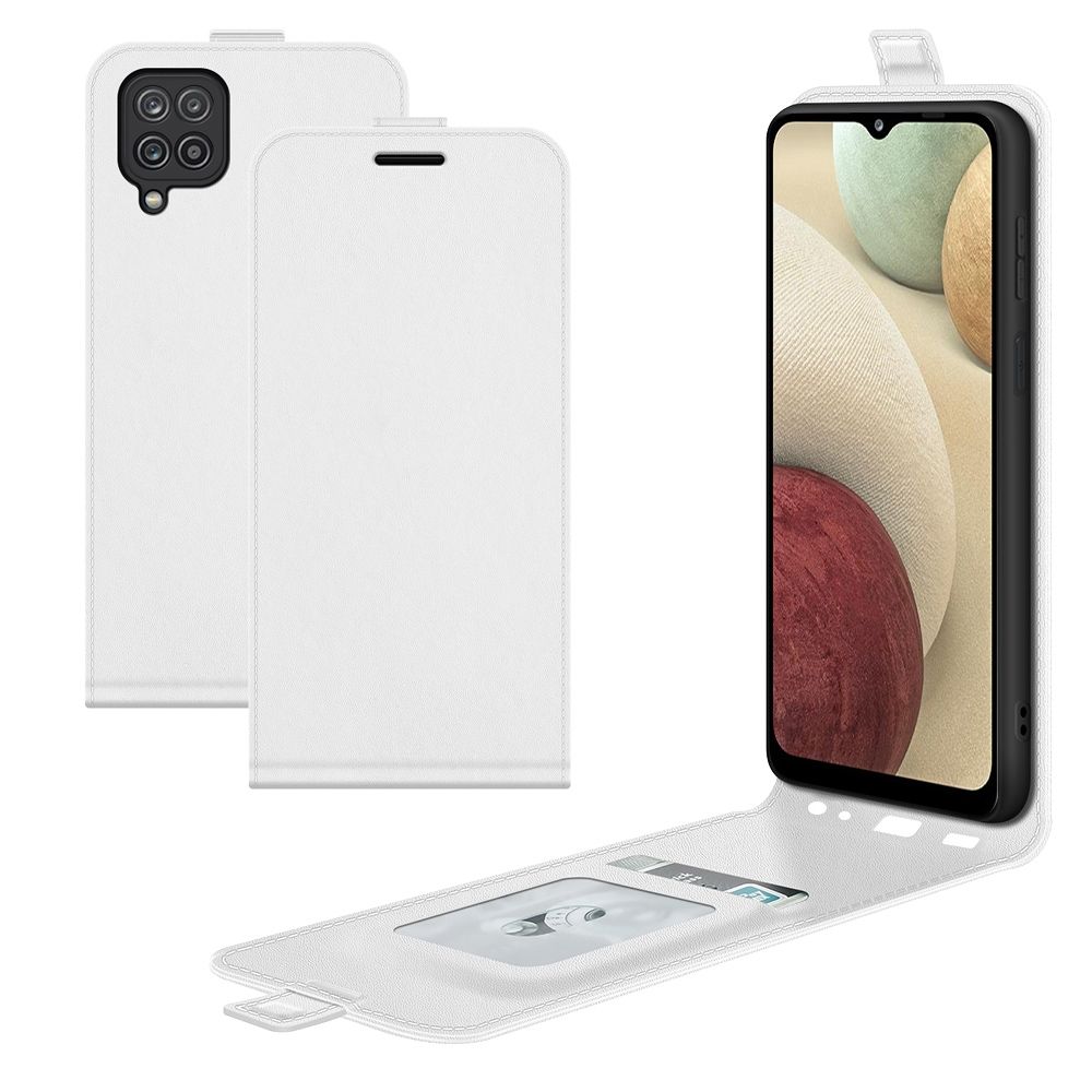For Samsung Galaxy F12 / M12 R64 Texture Single Vertical Flip Leather Protective Case with Card Slots & Photo Frame