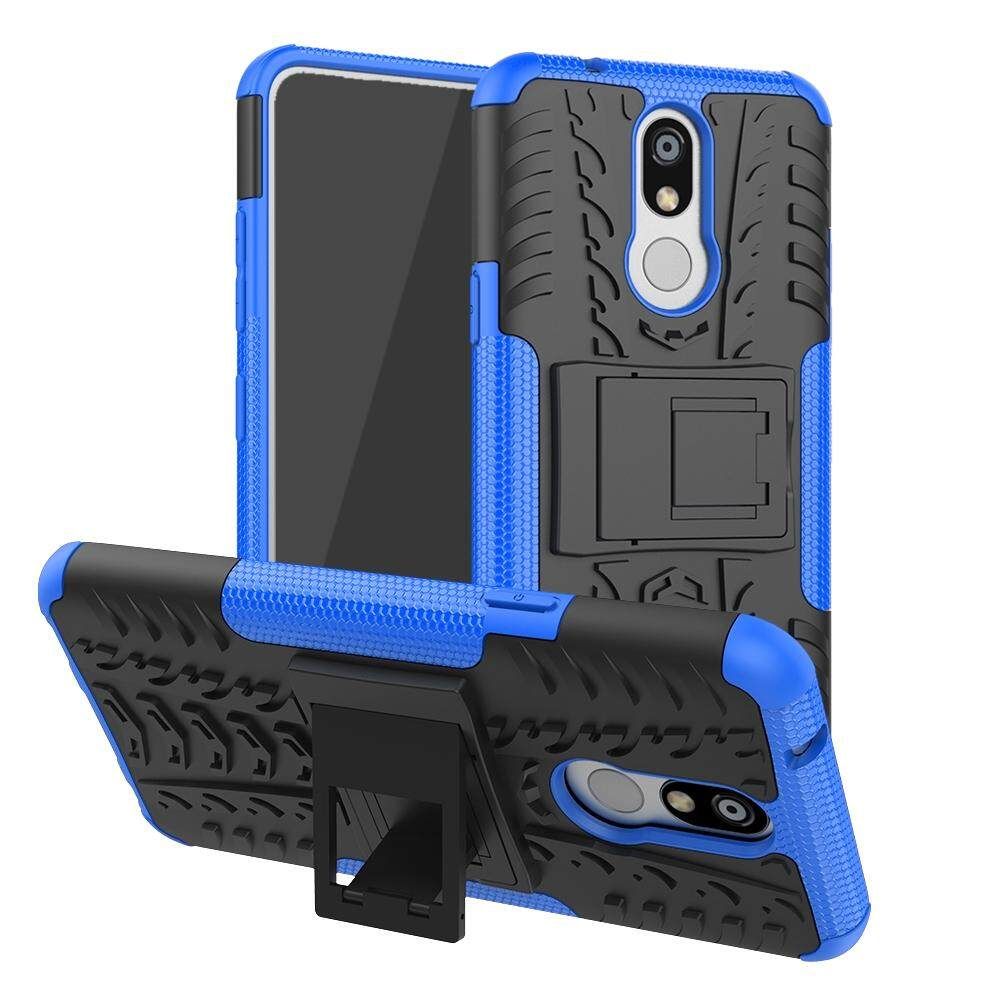 For LG K40 Dual Layer Heavy Duty Armor Tough Hybrid Shockproof Stand Protective Case Cover
