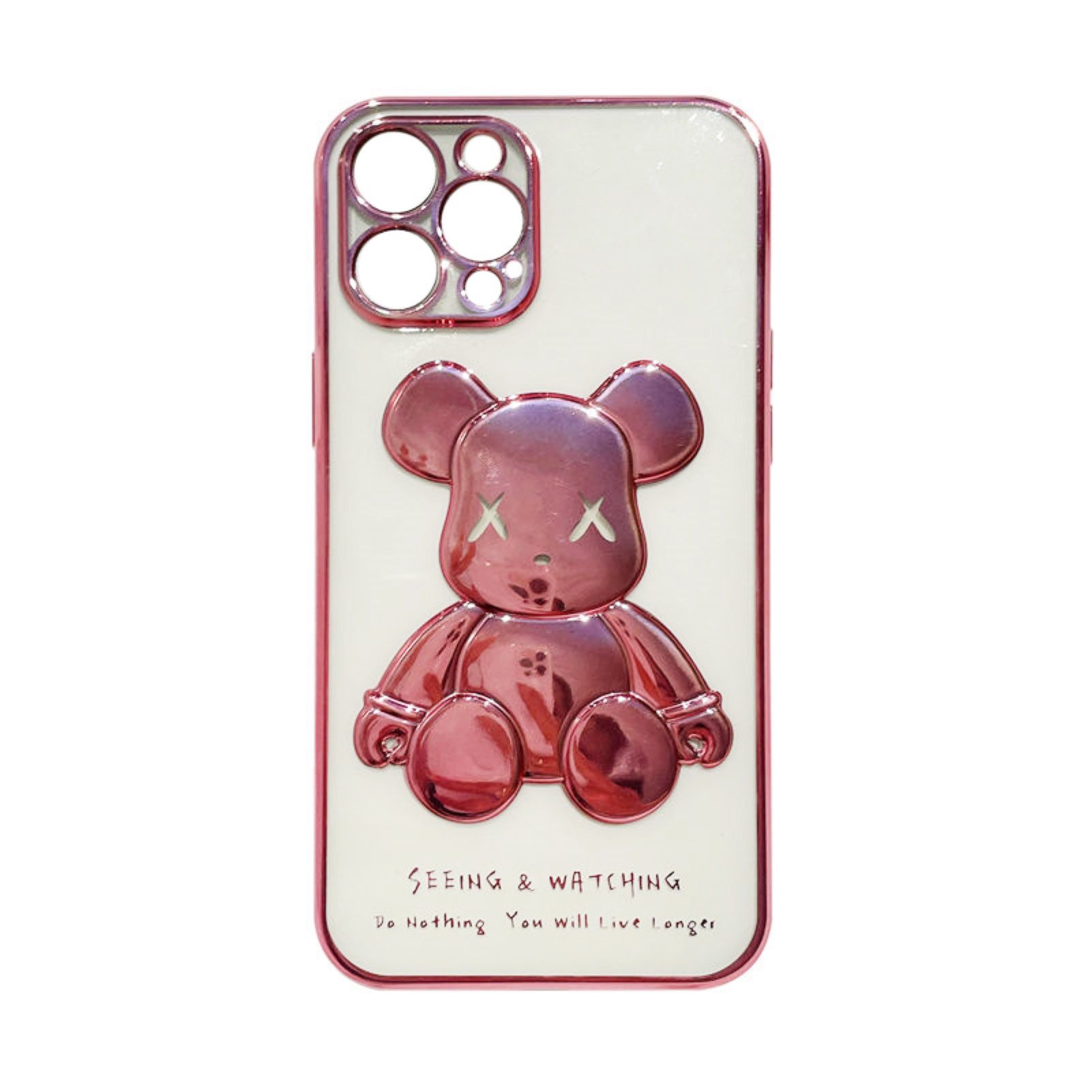Phone Bk Multifunctional Violent Bear Transparent Simple Phone Case
