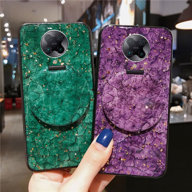 Phone case Xiaomi Poco F2 Pro Case Luxury Fashion Phone Cases Rhinestone Soft Cover Mirror Girl For Mi Poco F2 Pro