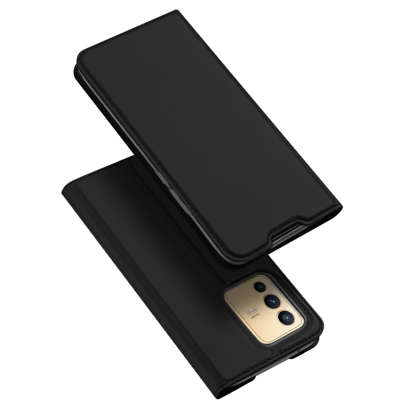 For vivo V23 5G DUX DUCIS Skin Pro Series Shockproof Leather Phone Case