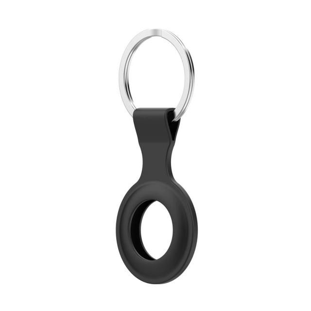 Soft Silicone For Airtags Locator Protective Sleeve Metal Ring Buckle Sports Soft Plastic Shell color