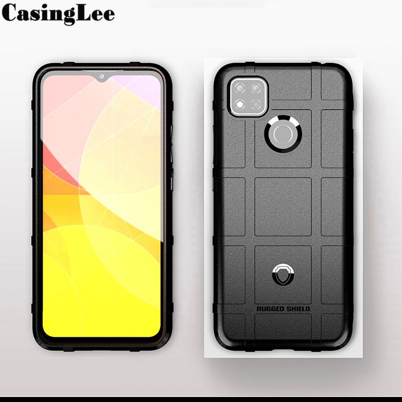 Protect Cover for Redmi 9 Dual Camera Case Military Protector Rugged Shield Silicone Hard armor Back Cover for Xiaomi Redmi 9 Dual Camera Phone Cases