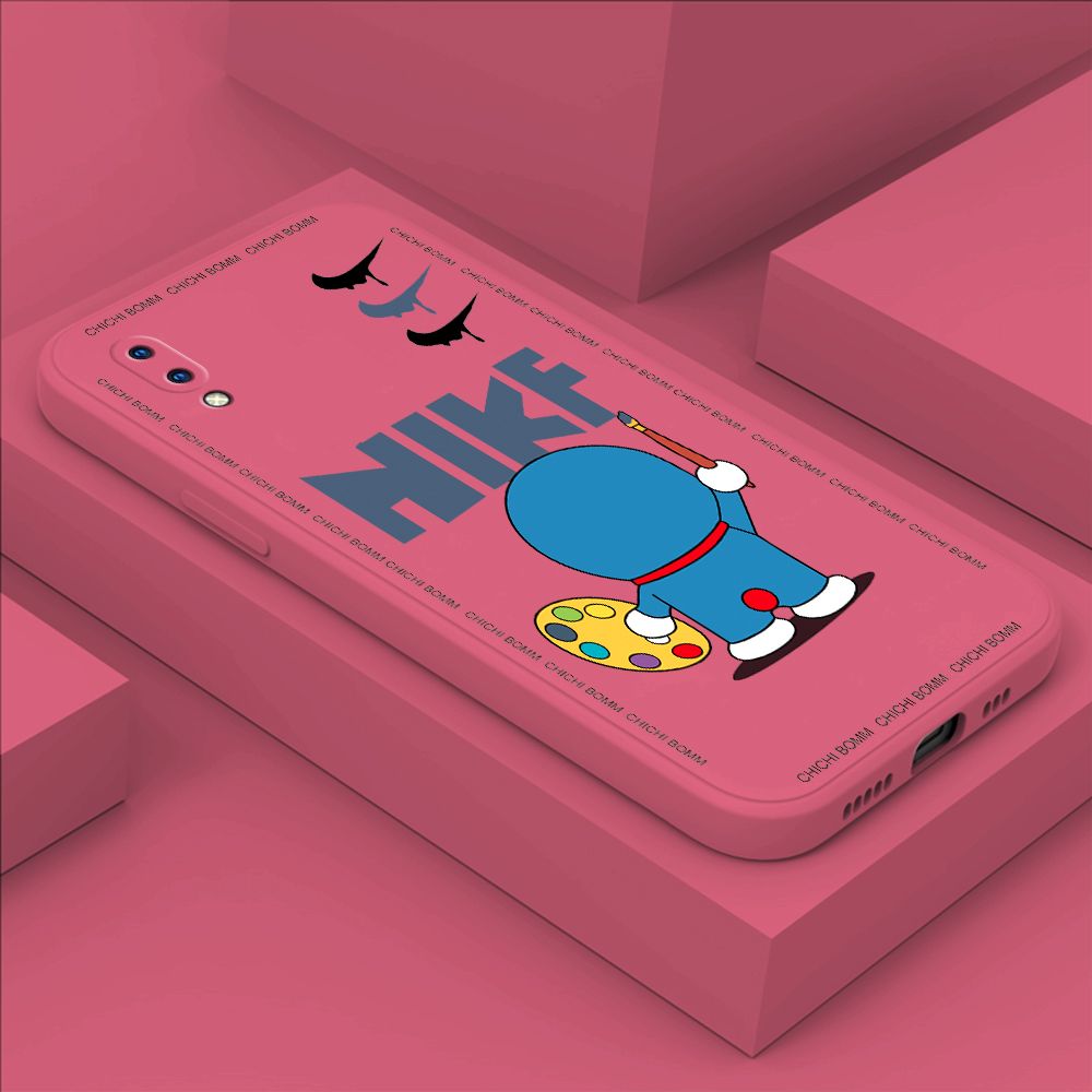 Hontinga for Vivo Y93 Case Fashion Cat Phone Case Phone Case Soft Square Edge Silicone Cases Full Lens Cover Shockproof Protection Cover