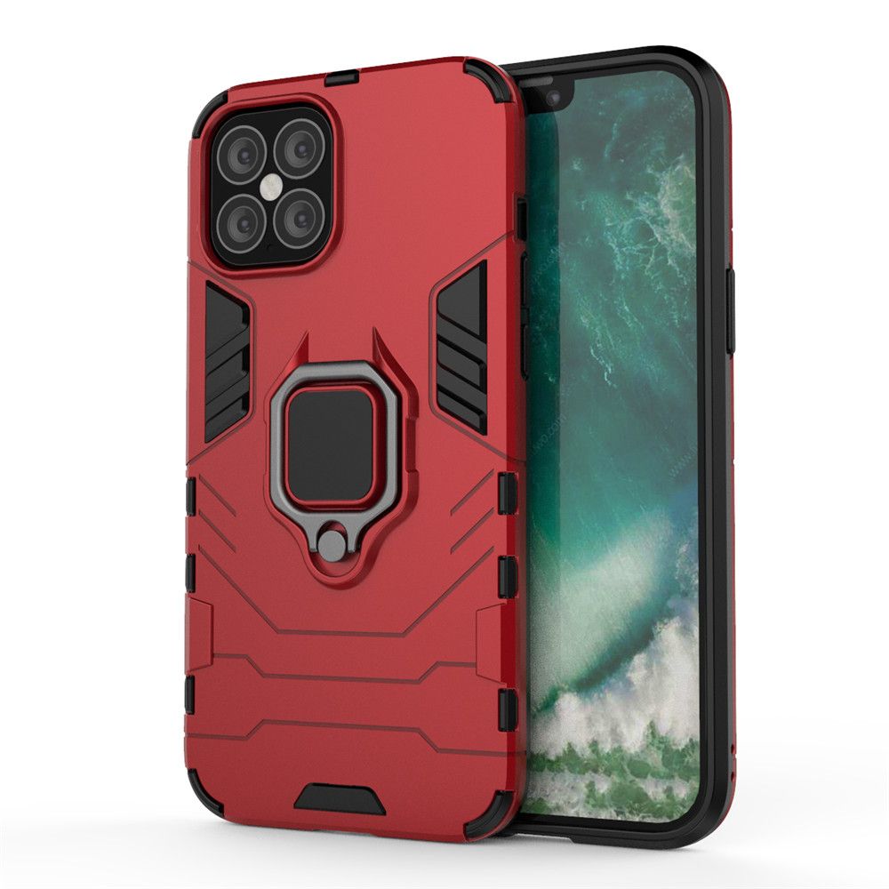 For vivo Y93/Y93s Case Slim Heavy Duty Hardcase Camera Protection Back Cover with Ring Stand