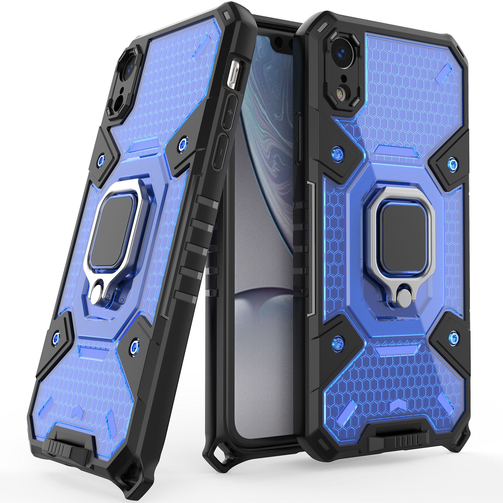 Case for iPhone XR Latest Type Honeycomb Space Capsule Double Layer Material Protective Cover Compatible with Magnetic Car Latest Type Honeycomb Space Capsule Double Layer Material Protective Cover Compatible with Magnetic Car