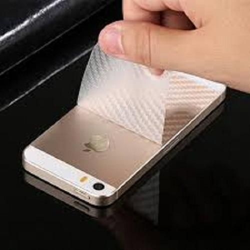 For Apple iPhone 5 3D Carbon Fiber Back Skin Rear Screen Guard Protector Sticker Protective Film Wrap Not Glass for iPhone 5 (Carbon)