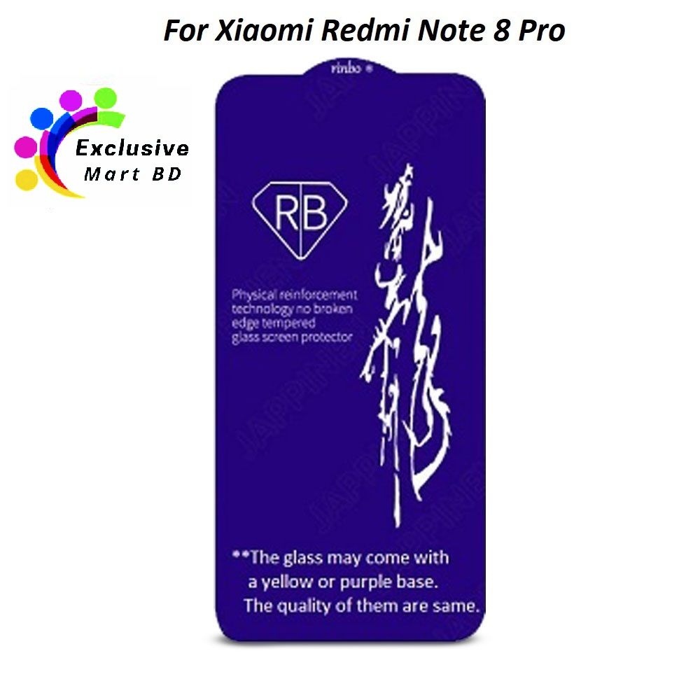 For Xiaomi Redmi Note 8 Pro Rinbo Full Tempered  premium Glass Screen Protector
