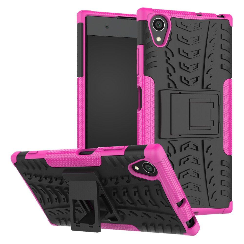 Armor Holder Silicone Case For Sony Xperia 10 1 II L1 L2 L3 XA1 Ultra XA2 Plus XZ1 XZ2 XZ3 Compact XZ Premium L4 8 5 III Cover