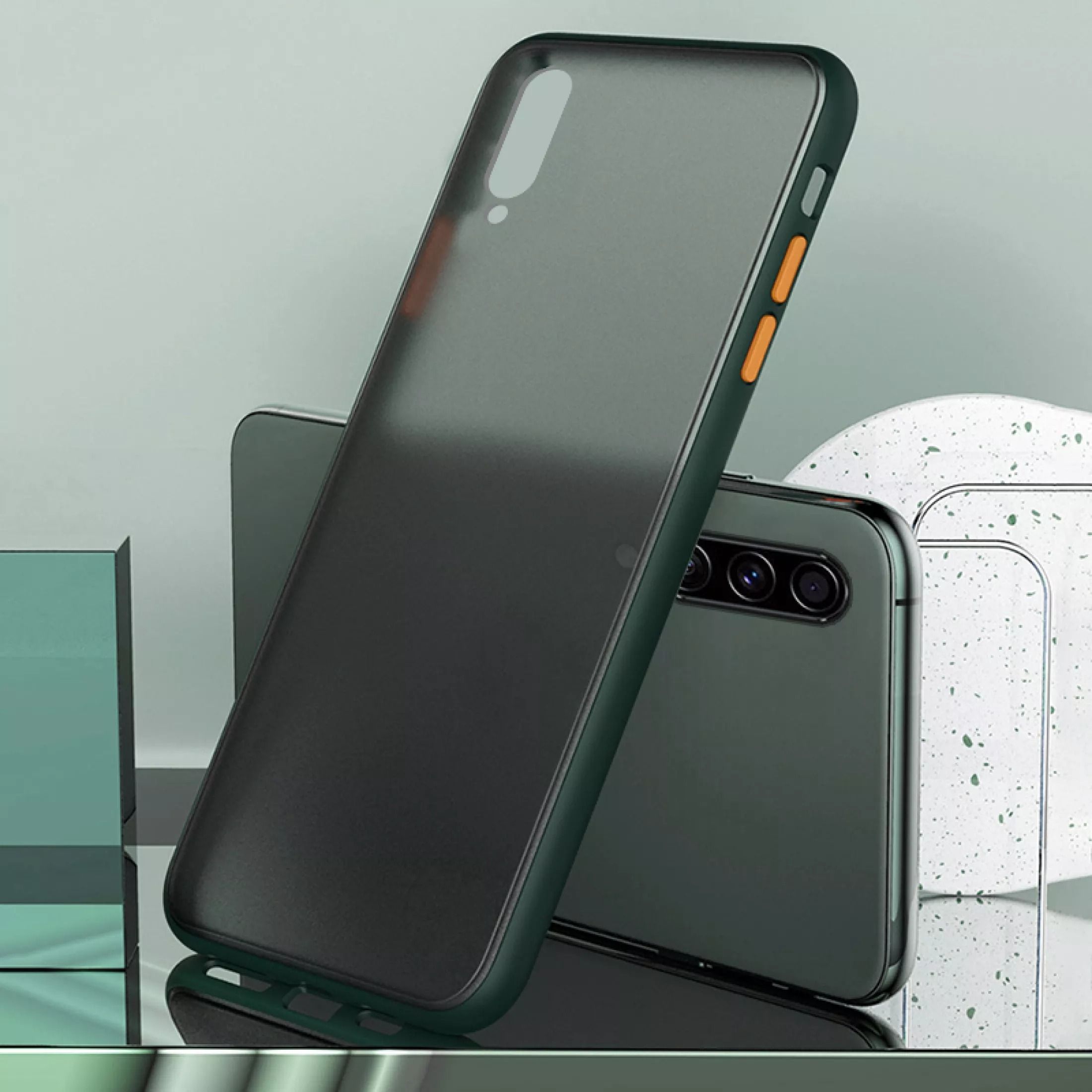 Samsung Galaxy A30s / Samsung Galaxy A50s / Samsung Galaxy A50 360 Full Cover TPUShockproof Skin Feel Matte Phone Case Translucent Smooth Silicone TPU Shell Protective Back Cover