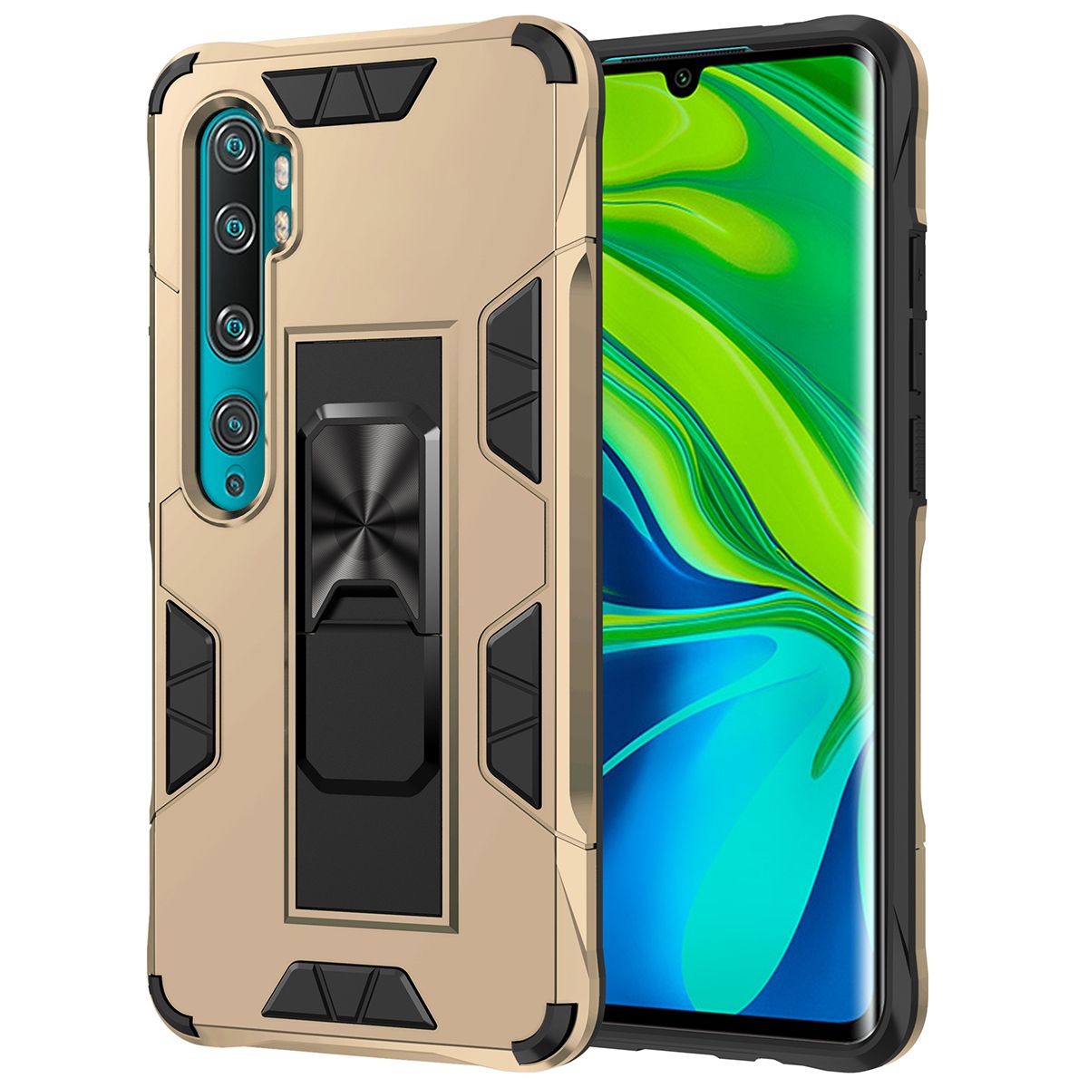 For Xiaomi Mi Note 10/Mi Note 10 Pro Phone Case Armor Magentic Ring Car Holder Cover