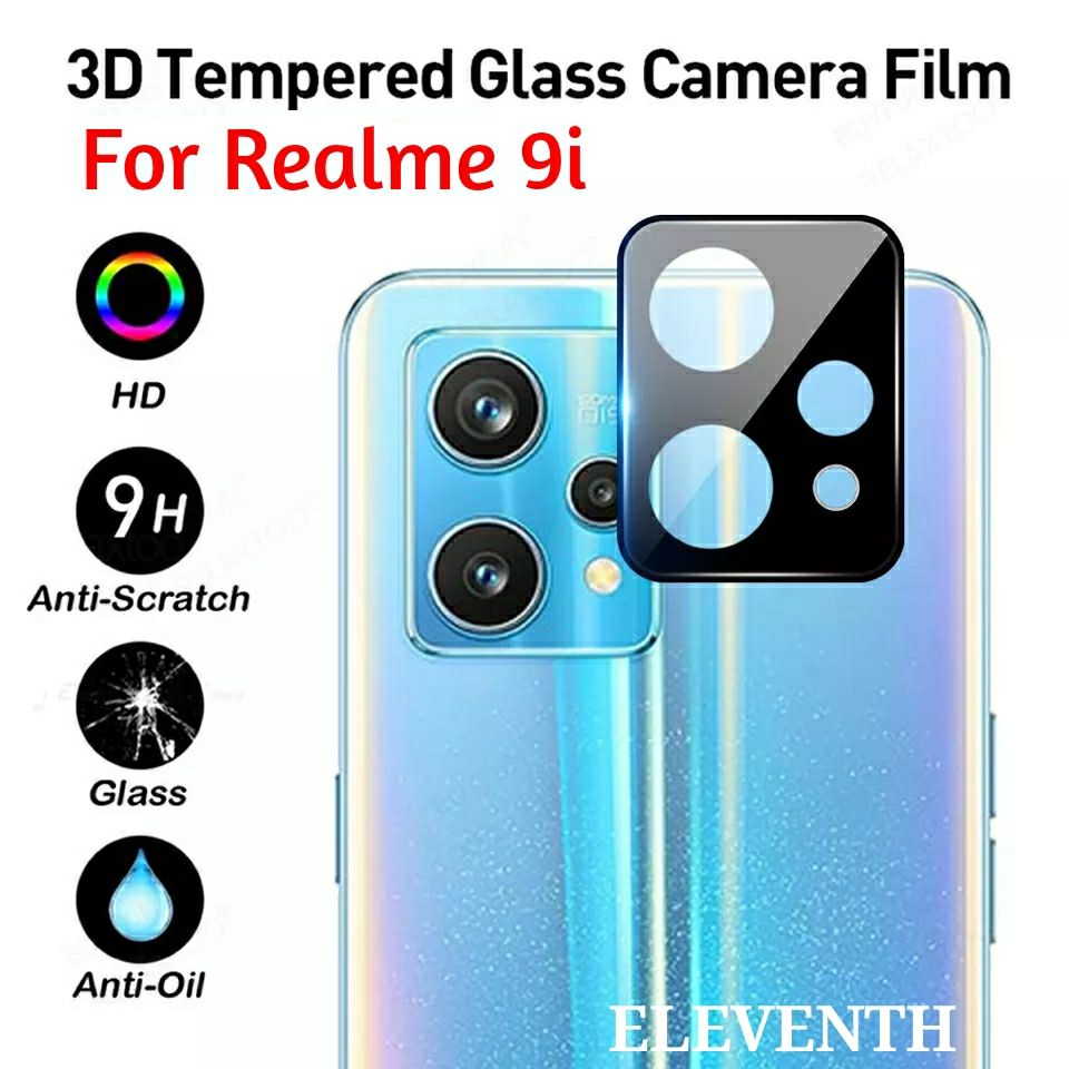 For Realme 9i 9H Scratch Resistant Clear Transparent Tempered Glass 3D Camera Lens Protector Glass