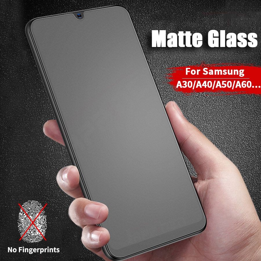 Samsung galaxy a40 প্রিমিয়াম অ্যান্টি-ফিঙ্গারপ্রিন্ট ম্যাট ফ্রন্ট স্ক্রিন প্রোটেক্টর টেম্পার্ড গ্লাসের জন্য