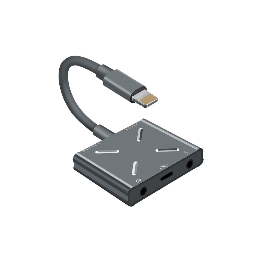 External Sound Card Adapter Speaker Audio Interface for Apple Android Phone