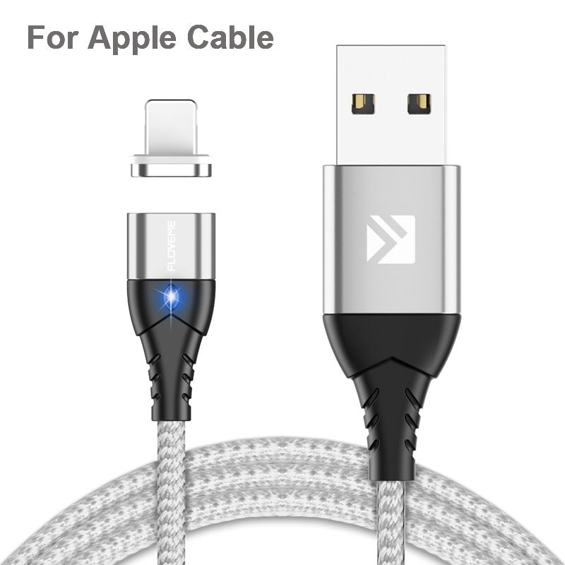 FLOVEME 3A Magnetic Cable For iPhone Cable Phone Magnet Fast Charging Charger For iPhone USB Type C Micro USB Charger Cable Cabo