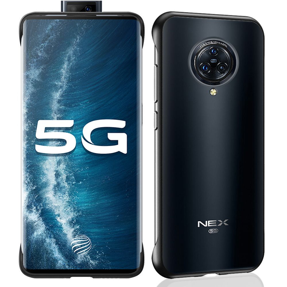 For VIVO Nex 3S Slim Translucent Hard Back Matte Skin Soft TPU Bumper Corners Shockproof Case Cover