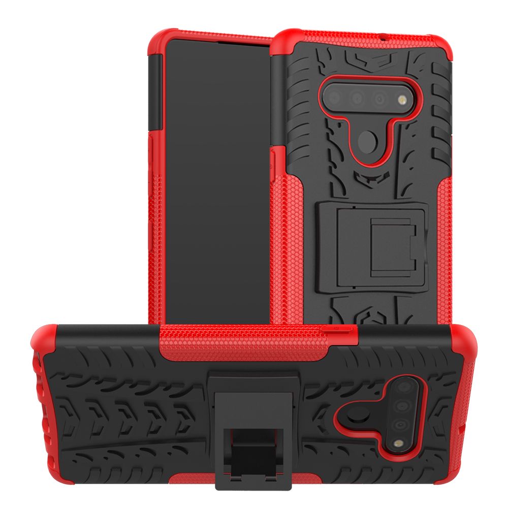 For LG Stylo 6 Heavy Duty Armor Tough Hybrid Shockproof Dual Layer Kickstand Protective Case Cover