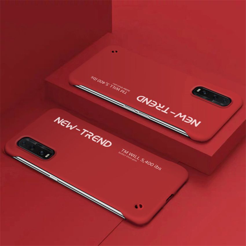 lthmy For OPPO Find X2 5G Ultra Thin Frameless Matte Hard Plastic Phone case Shock Absorption TPU Bumper Casing Back Cover