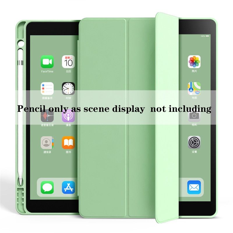 Case 2020 iPad Pro 11 10.5 Air 3 Smart Cover 2019 iPad 10.2 7th 2018 2017 9.7 Mini 4 5 6 with Pencil Holder 5th 6th Generation