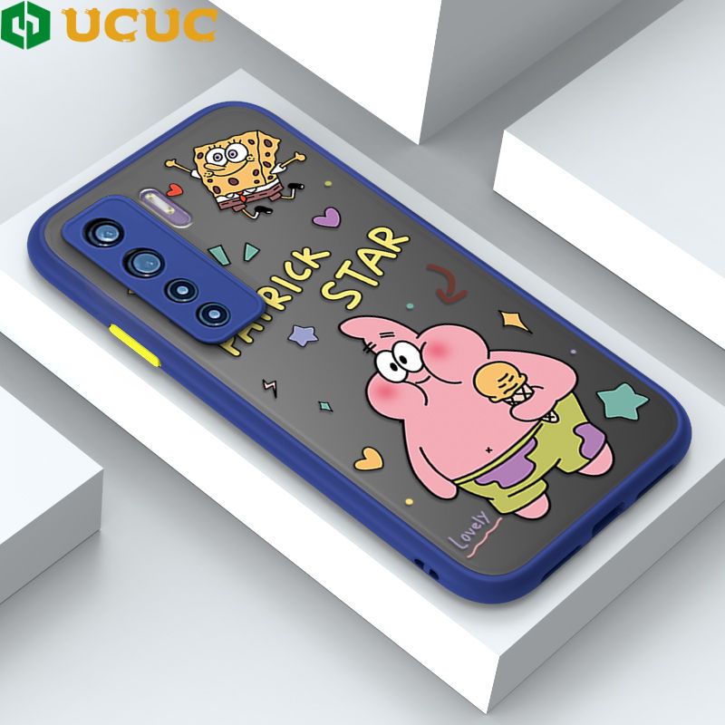 UCUC for Huawei Nova 7 SE Back Cover Pie Gig Star Frosted Transparent Hard Phone Case Thin Shockproof Full Cover Camera Protect Case