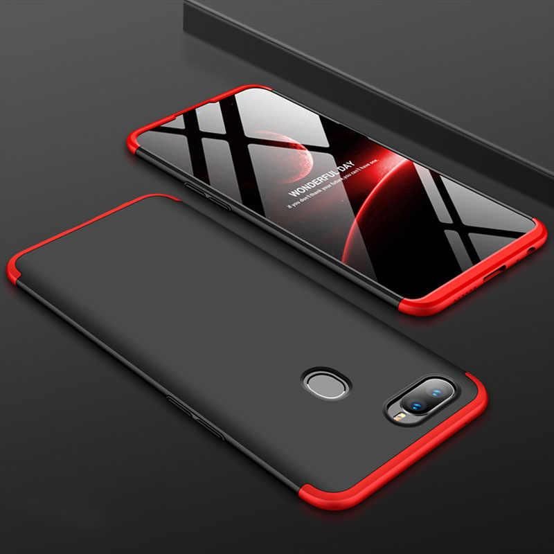 Oppo AX7 360 Degree GKK Phone Back Cover - Black & Red