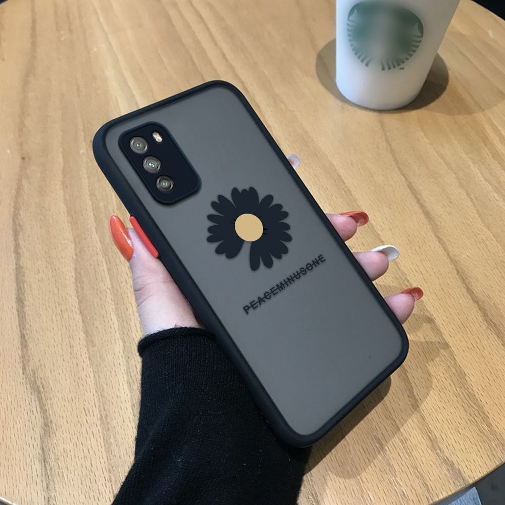 Jizetin for Xiaomi POCO M3 Back Cover Small Fresh Daisies Mobile Phone Case Ultra Thin Full Lens Protection Phone Case for Girl