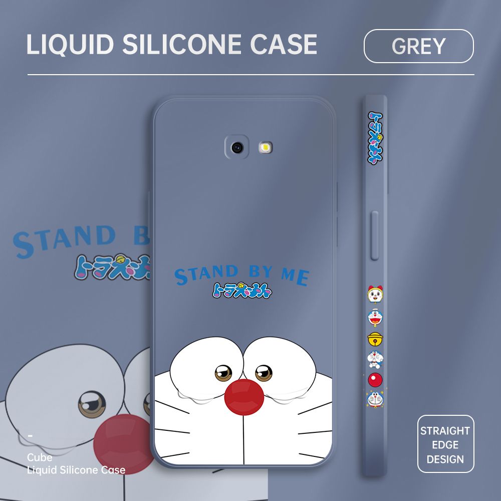 ZeroQiQi for Samsung J4 Prime Case Cartoon Weeping Cat Phone Cover Soft Full Lens Protection Casing Ultra Thin Soft Liquid Silicone Phone Cases
