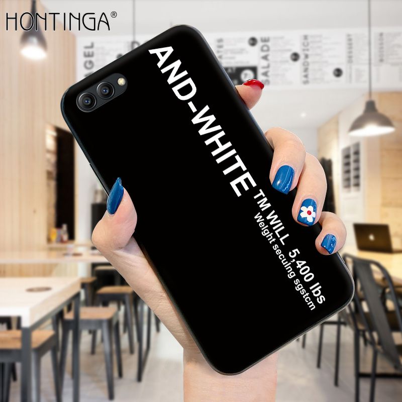 Hontinga for Honor View 10 Case Simple Generous Clean Color Girls Boys Cases Shockproof Soft Silicone TPU Phone Cover