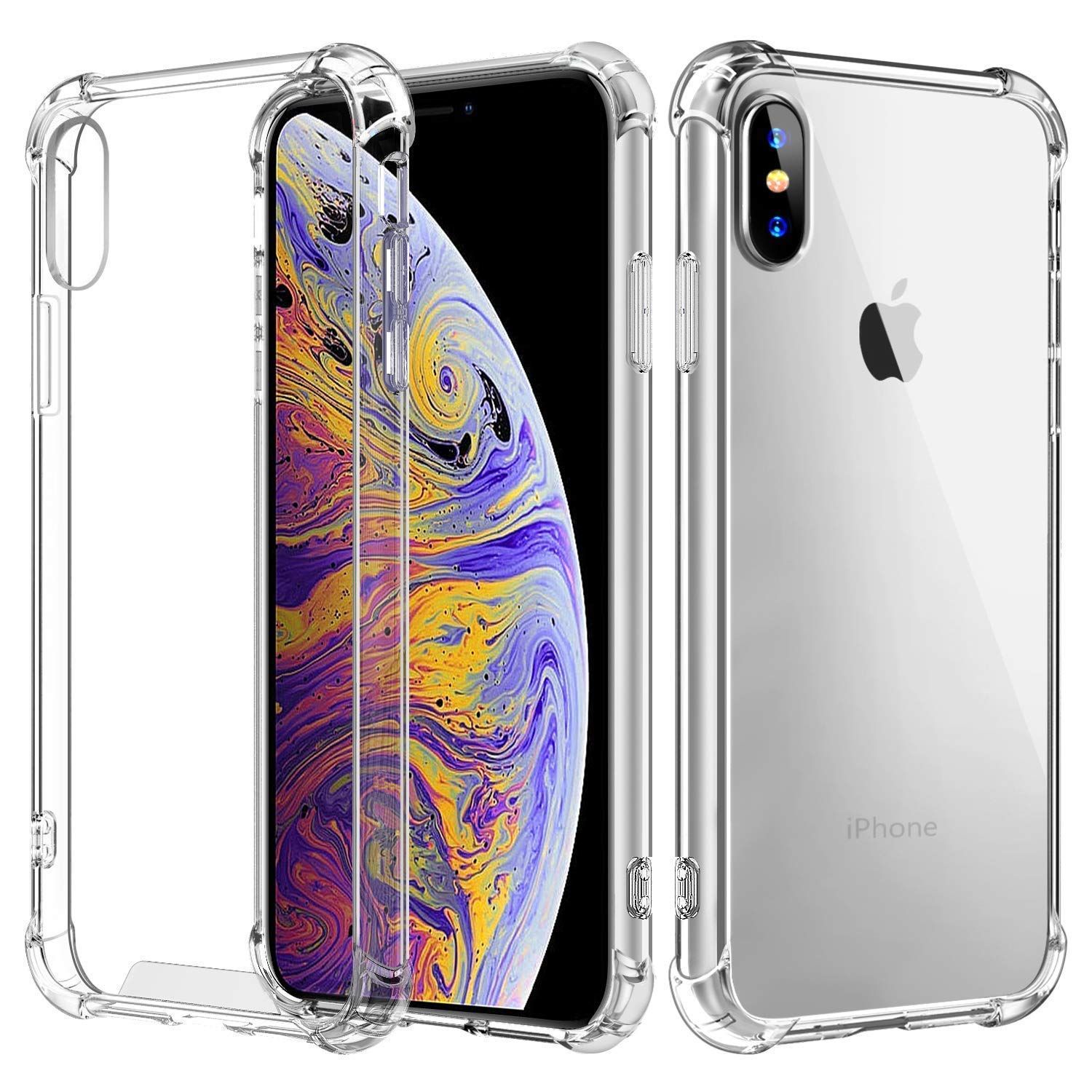 For Apple iPhone XS Max Premium Silicone Case Crystal Clear Soft TPU Ultra-Thin Transparent Flexible Protective Mobile Phone Back Cover