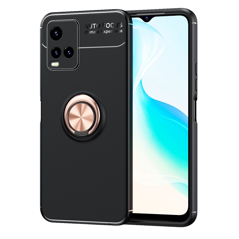 For Vivo Y33s Case Slim Mix Color Fashion Softcase Back Cover with Ring Stand