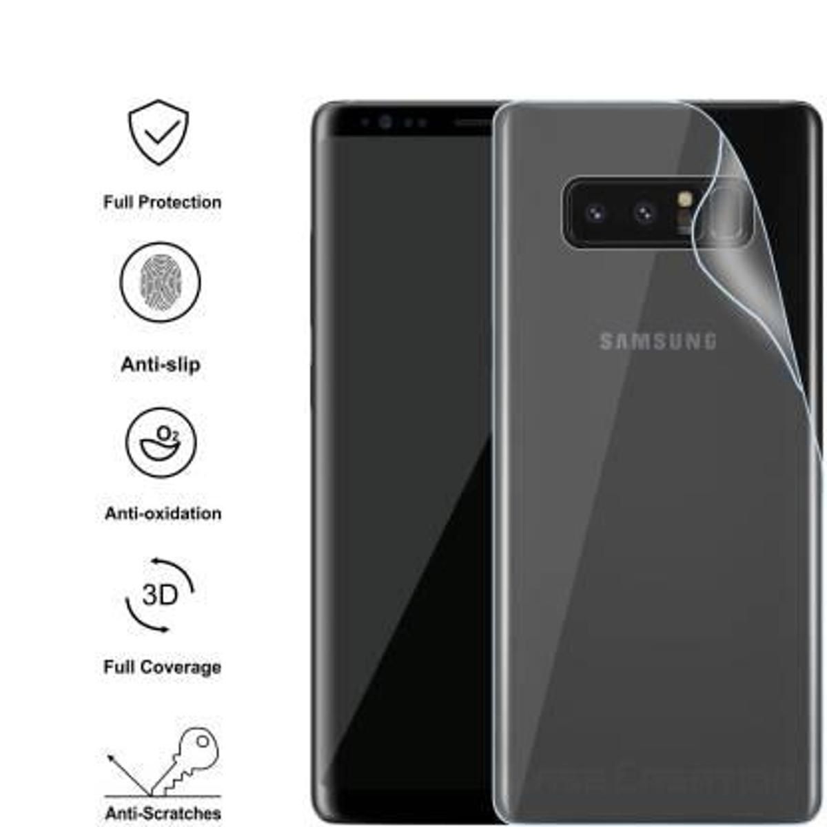 Saamesung galaxy note 9 এর জন্য হাইড্রোজেল ব্যাক পলি স্টিকার-অতি পাতলা স্বচ্ছ