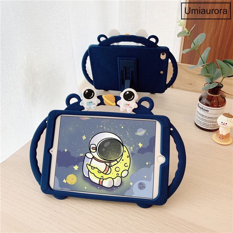 Kids Silicone Cover For Huawei Matepad T10 T10S 10.4 Mediapad T5 10.1 M5 Lite 10.1 M6 8.4 10.8 inch Tablet Case Funda + Strap