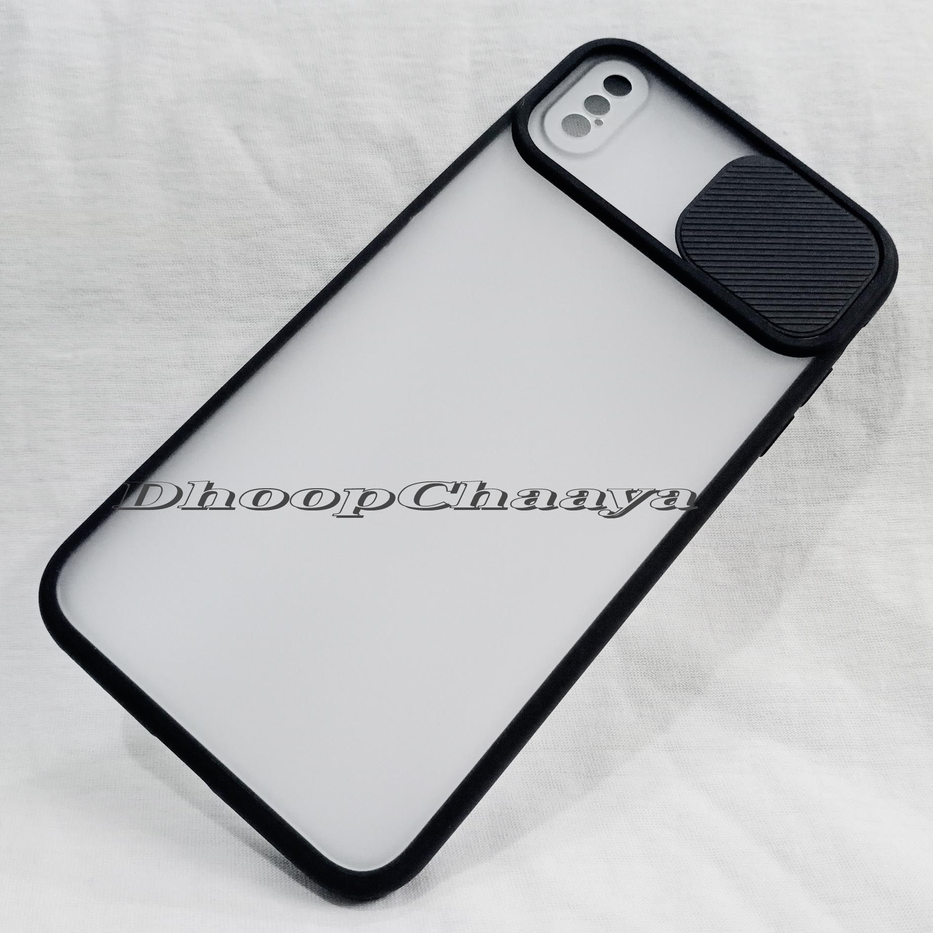 For iPhone X MAX / iPhone XS MAX - Shutter Cover with Camera Protection Back Case Cover - Phone Back Cover - Phone - Camera